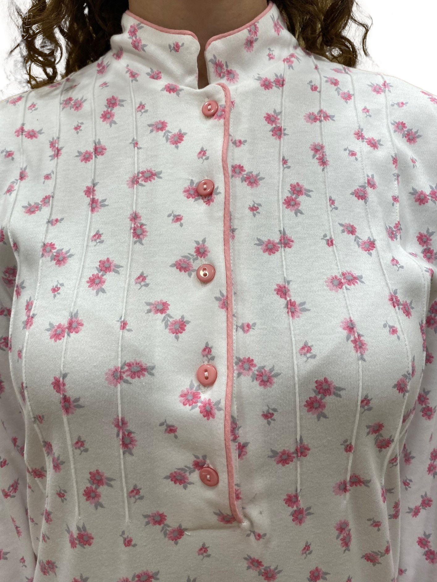 Women's Nightgown in Pure Cotton Interlock with Sanfor Treatment Art. Irene