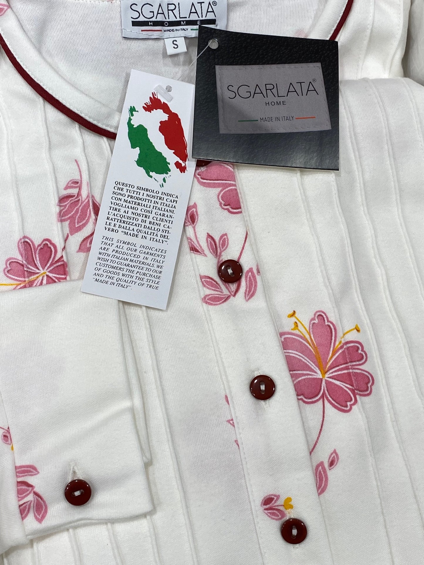 Women's Pajamas in Pure Cotton Interlock with Sanfor Treatment Art. Ornella