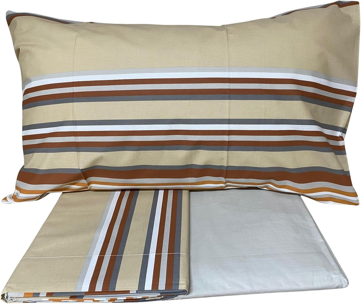 Fazzini completo lenzuola piazza e mezza in cotone a tessitura fitta art. Baiadera