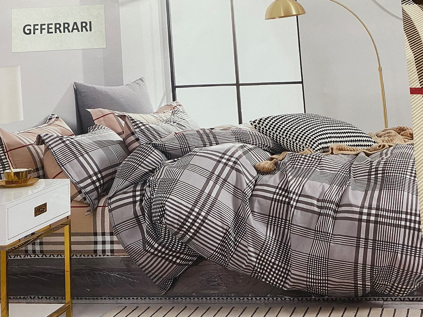 GF Ferrari duvet cover set (without bottom sheet) for single bed in Cotton Percale art. 46