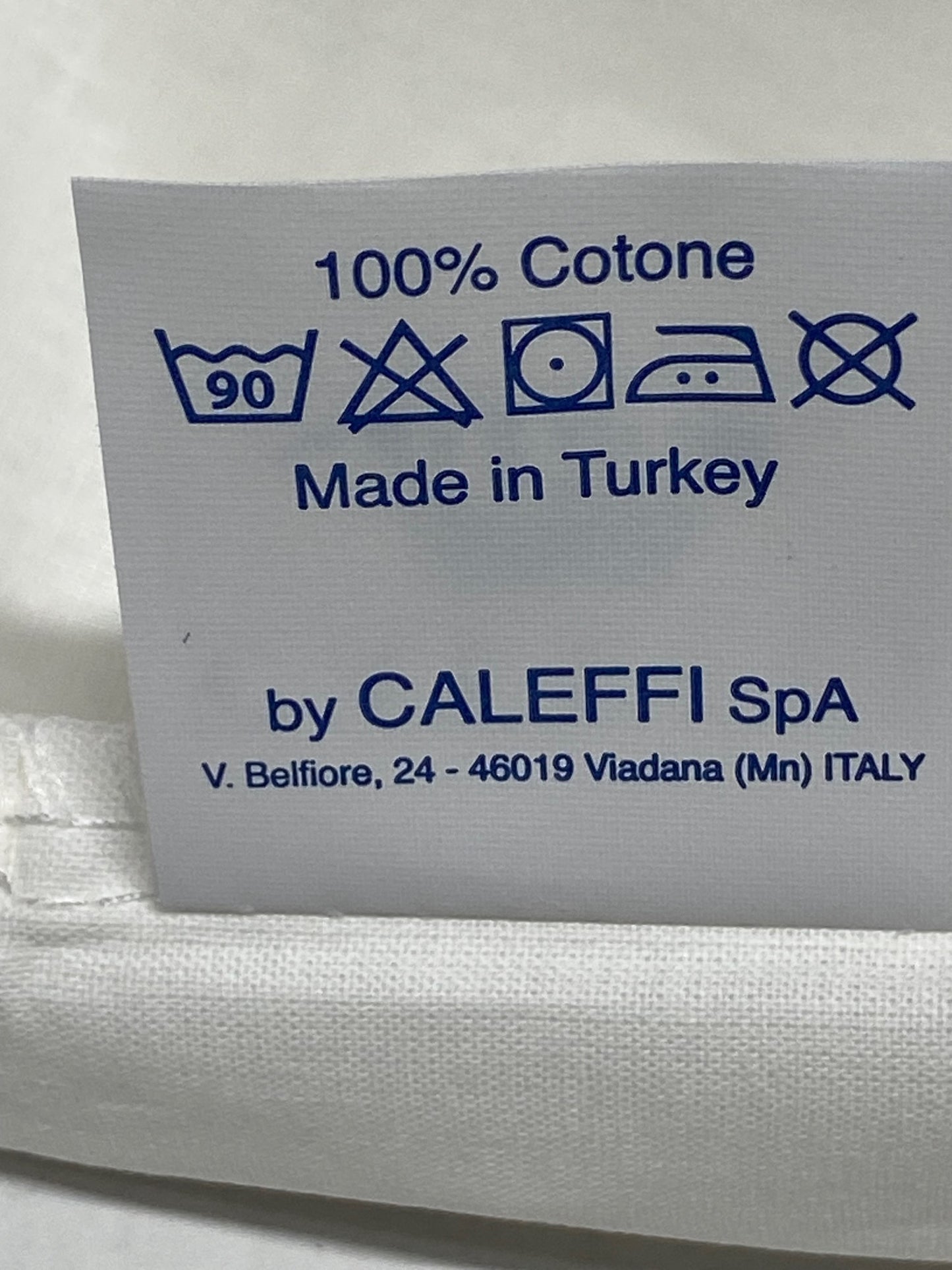 Caleffi coppia di federe colore Bianco Puro Cotone linea Hotelleria 77377