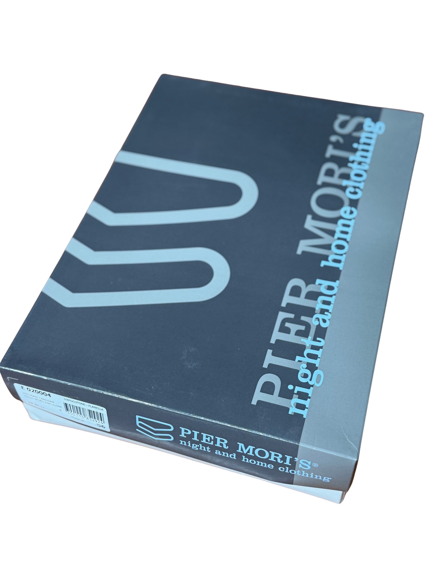 Pyjama classique pour homme Bip Bip avec col chemise en flanelle de pur coton chaud Art. E 020005