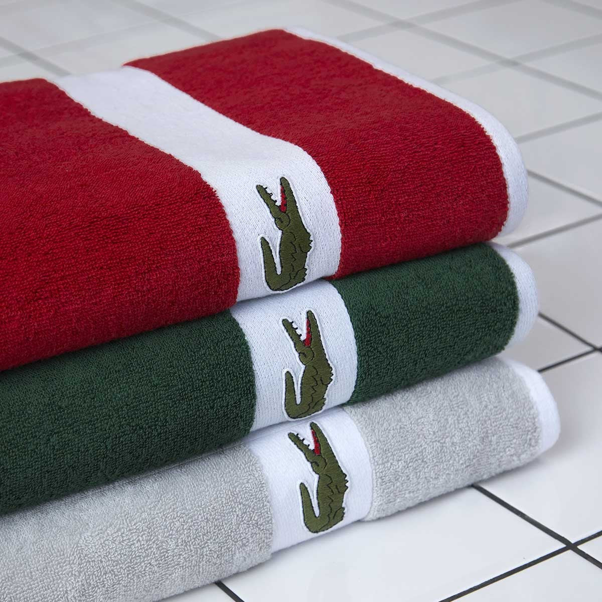 Lacoste telo spugna due misure in Pura spugna Idrofila art. L Casual