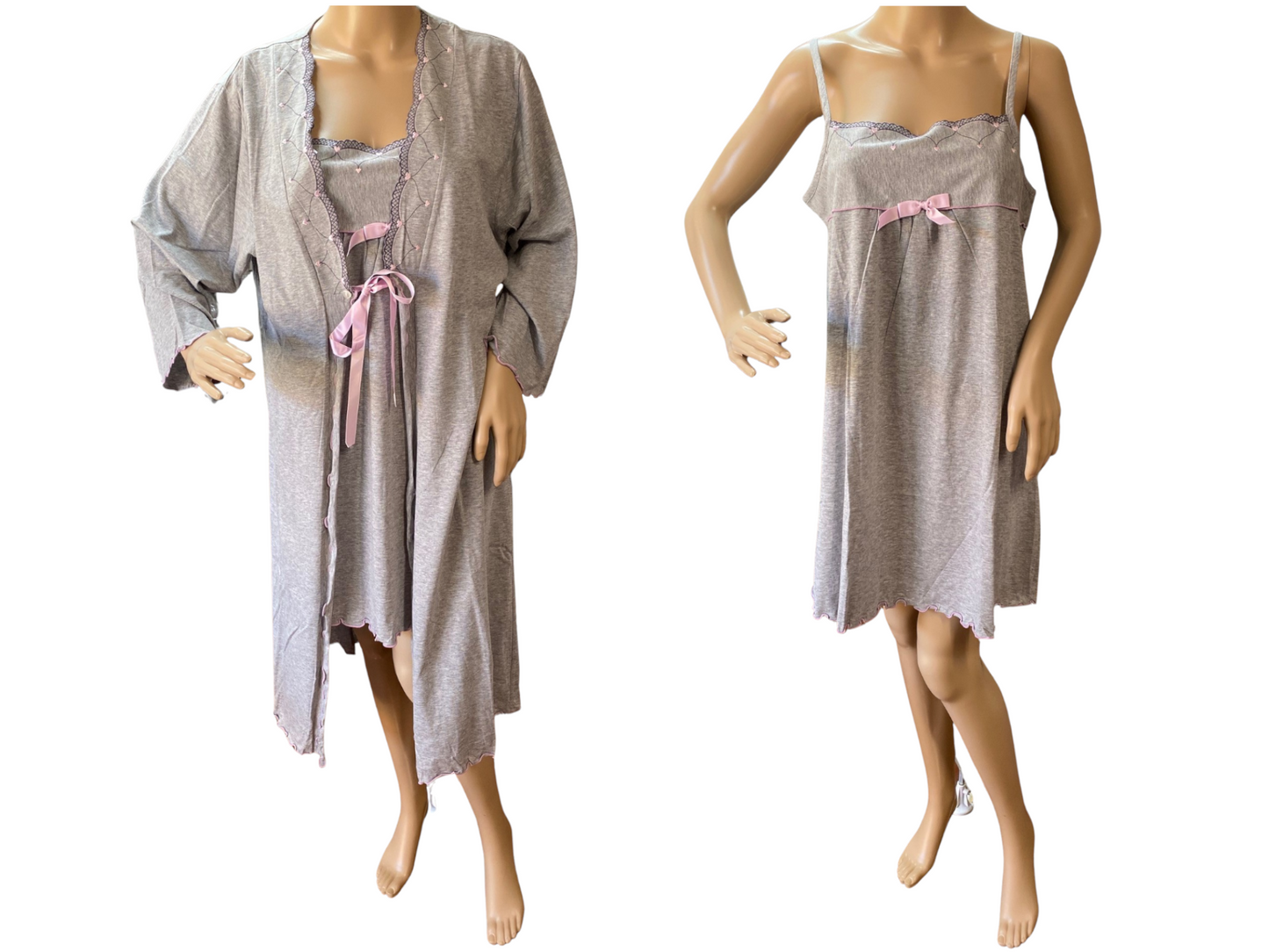 OUTLET Parure donna composta da vestaglia+camicia o pigiama da notte 30€