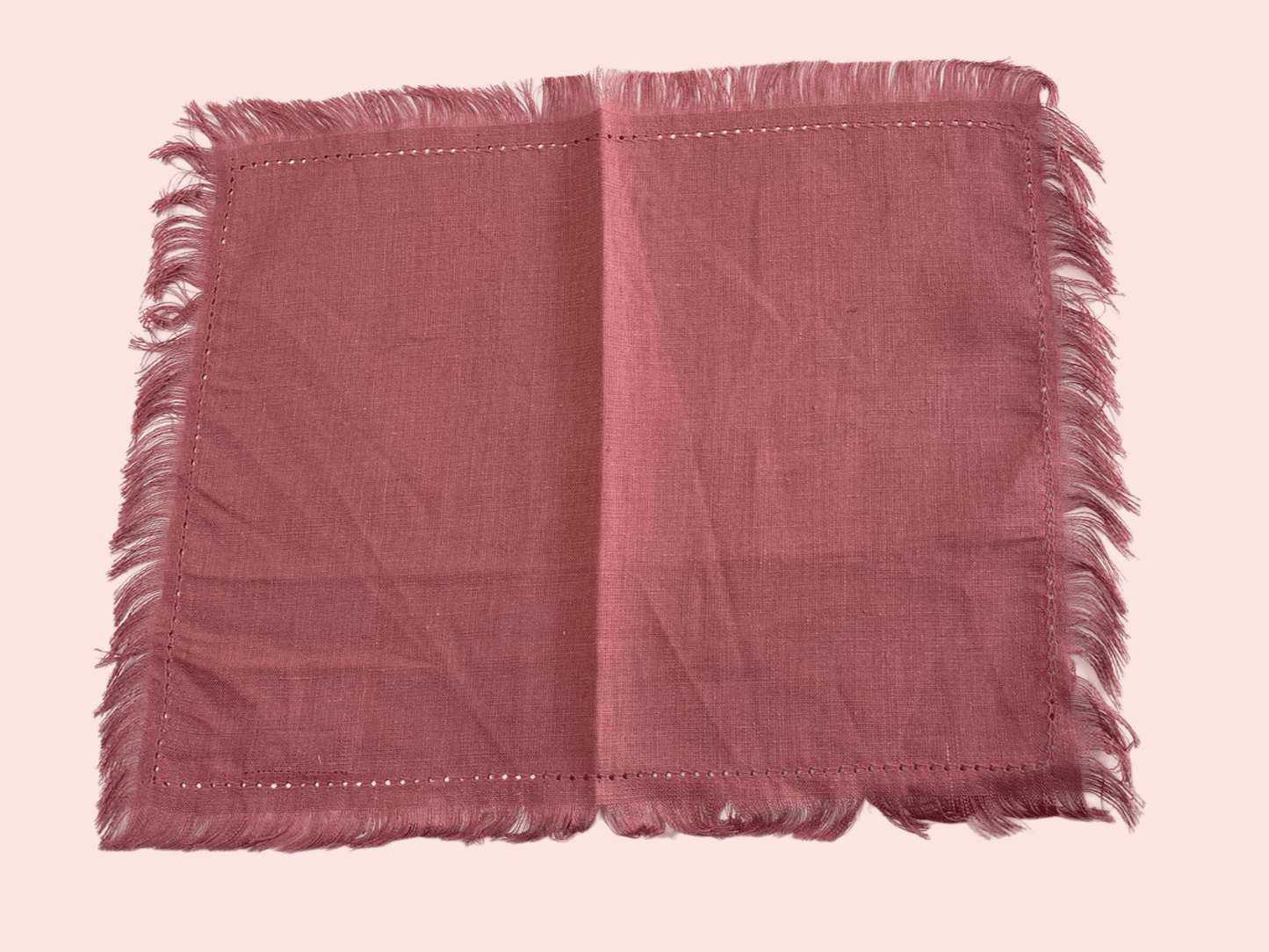 Preziosa Home tovagliette in puro Lino 100% con frange art. Saint Tropez