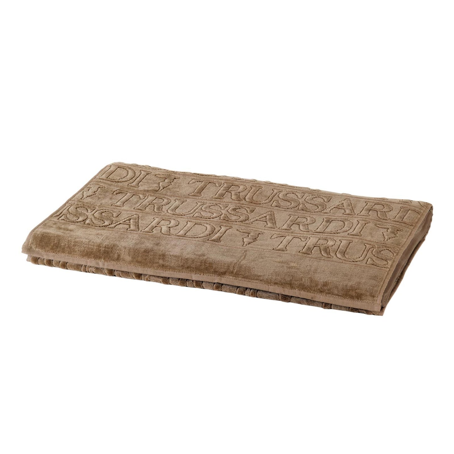 Trussardi Home Linen Bath Towel Art. Overlogo in Sheared and Hydrophilic Sponge Inside cm. 100x150