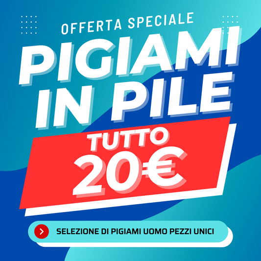 OUTLET Pigiami Uomo in Pile Invernale 20€