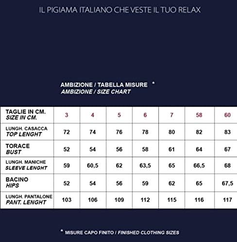 BIP BIP Pigiama per Uomo Due Pezzi Modello Serafino con Tre Bottoni in Puro Cotone makò Mercerizzato Peso Primaverile Art. 4243