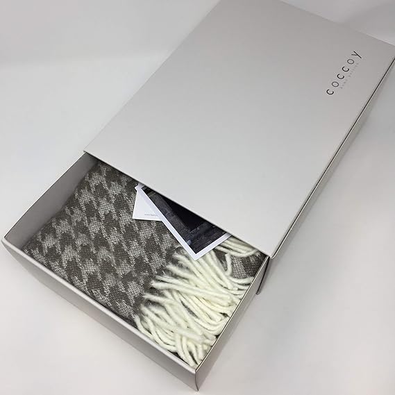 Coccoy Poncho with fringes in mixed cotton art. Vanity cm.130X170