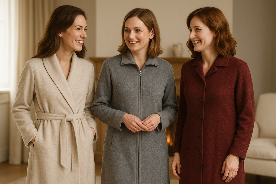 Vestaglie da sogno: sciallata, con zip o abbottonata? Eleganza e comfort in ogni dettaglio