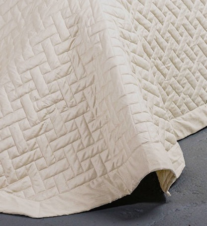 Sgarlata Home Trapuntino Quilt Matrimoniale Balzato 100% Raso di Puro Cotone 300TC Art. Helen