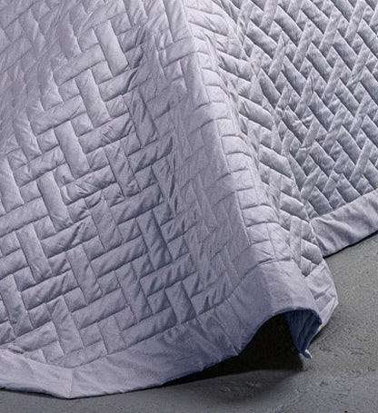 Sgarlata Home Trapuntino Quilt Matrimoniale Balzato 100% Raso di Puro Cotone 300TC Art. Helen