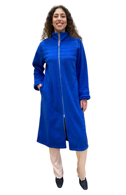 Women's Anti-Pilling Microfleece Dressing Gown with Zip Closure Art. Sofia