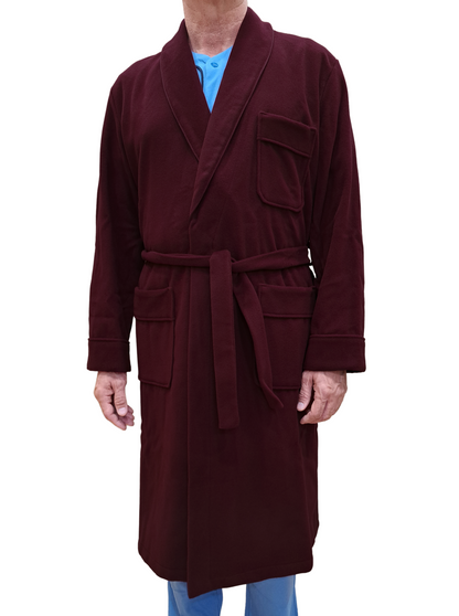 Men's Dressing Gown in Wool and Cashmere, Classic Shawl model, art. London 