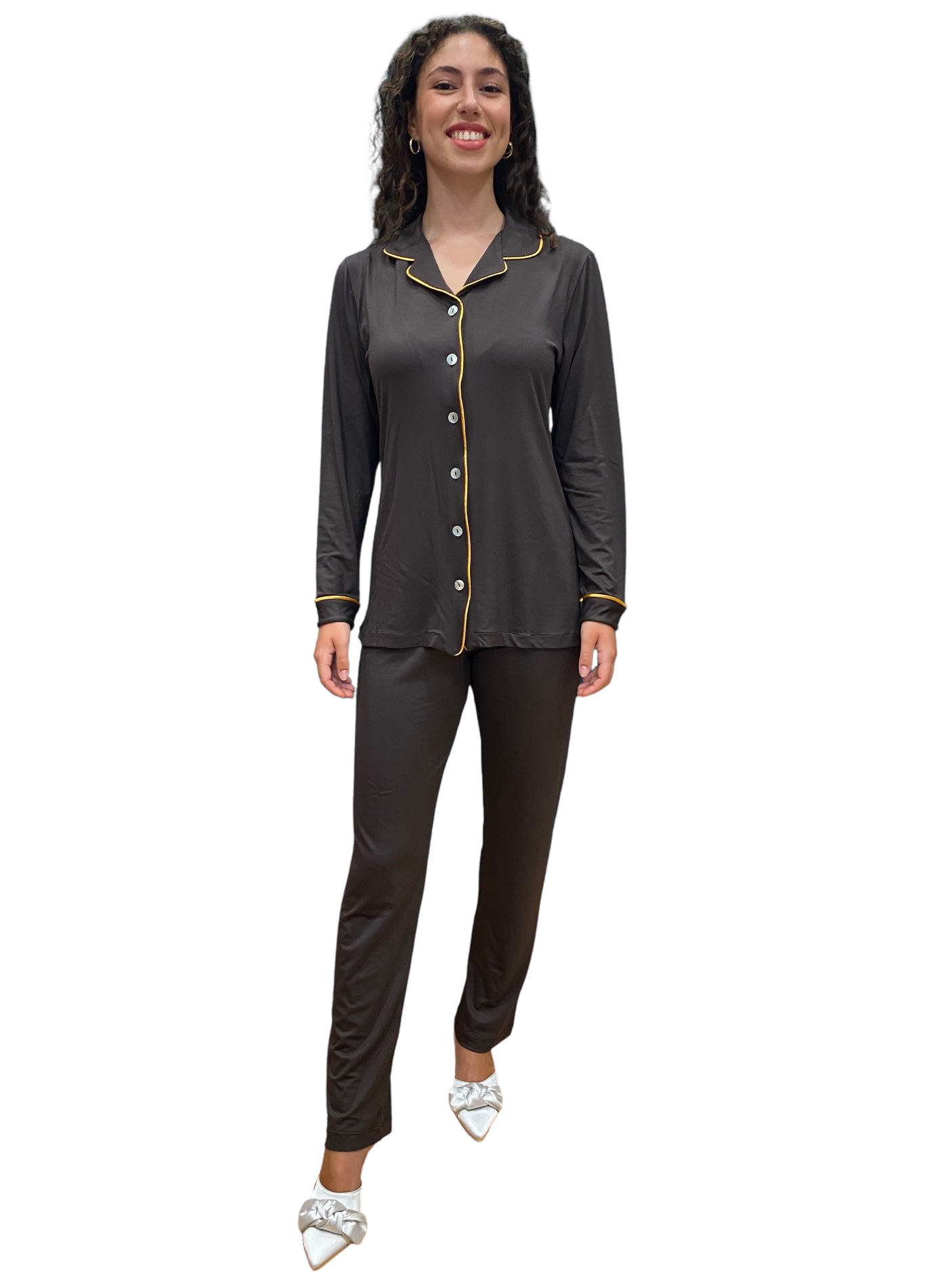 Women's Pajamas in Viscose Fully Buttoned Art. Giulia