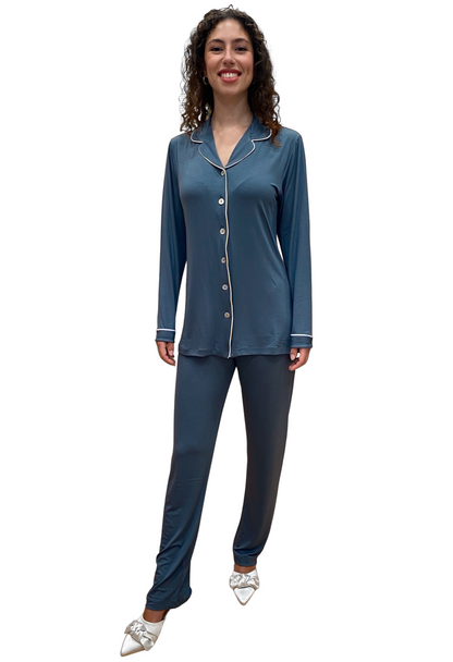 Women's Pajamas in Viscose Fully Buttoned Art. Giulia