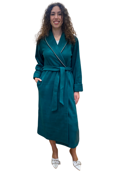 Women's Anti-Pilling Microfleece Dressing Gown Classic Shawl Model Art. Elena