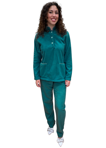Pigiama da Donna Due Pezzi in Pile Anti-Pilling Art. Flavia