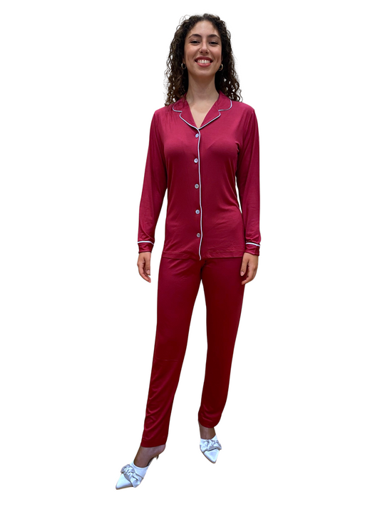 Women's Pajamas in Viscose Fully Buttoned Art. Giulia