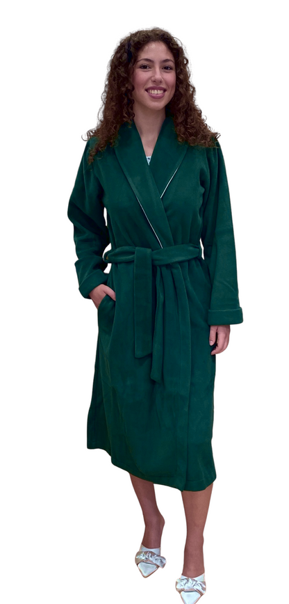 Robe de chambre pour femme en polaire viscose modèle châle classique Art. 