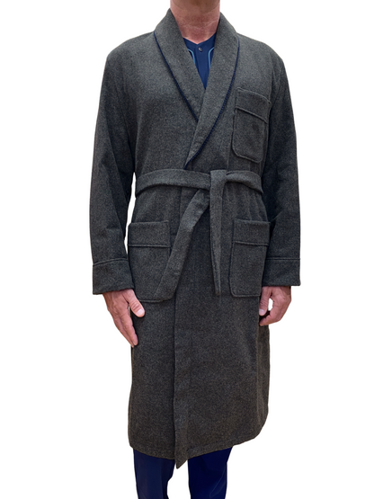 Robe de chambre pour homme en laine mélangée châle classique modèle Art. 