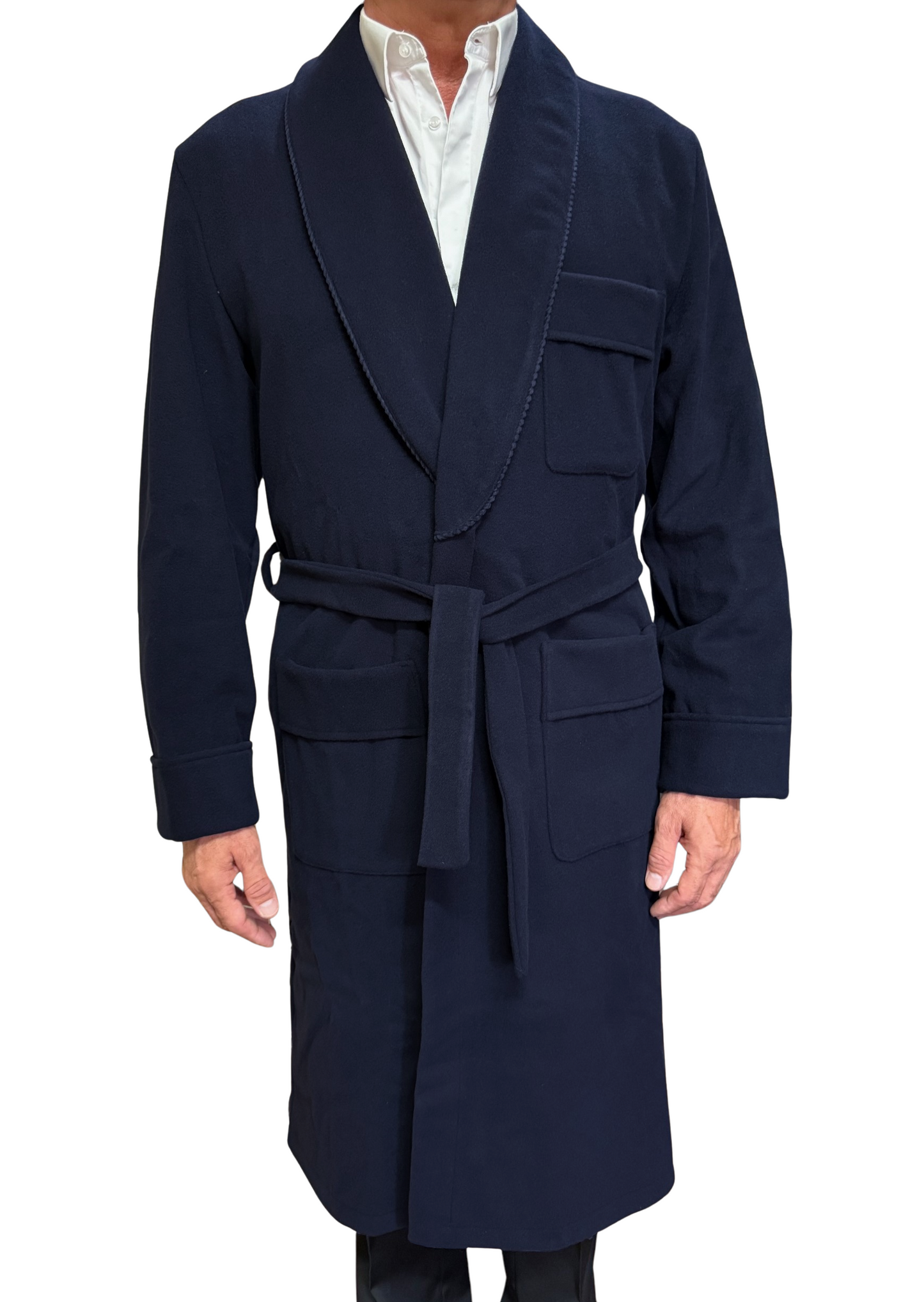 Vestaglia da Camera per Uomo in Lana e Cashmere modello Scialle Classico art. Londra