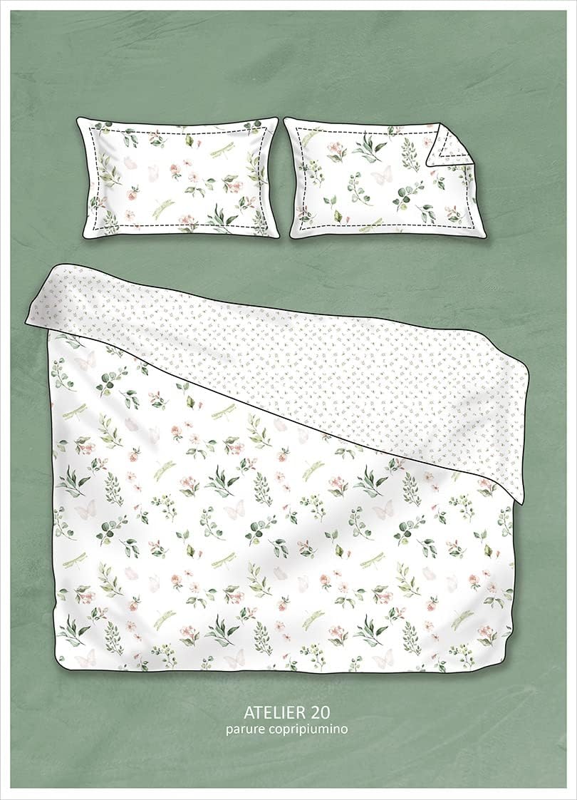 RANDI Weaving Double Duvet Cover Set in Pure Cotton Percale (without bottom sheet)