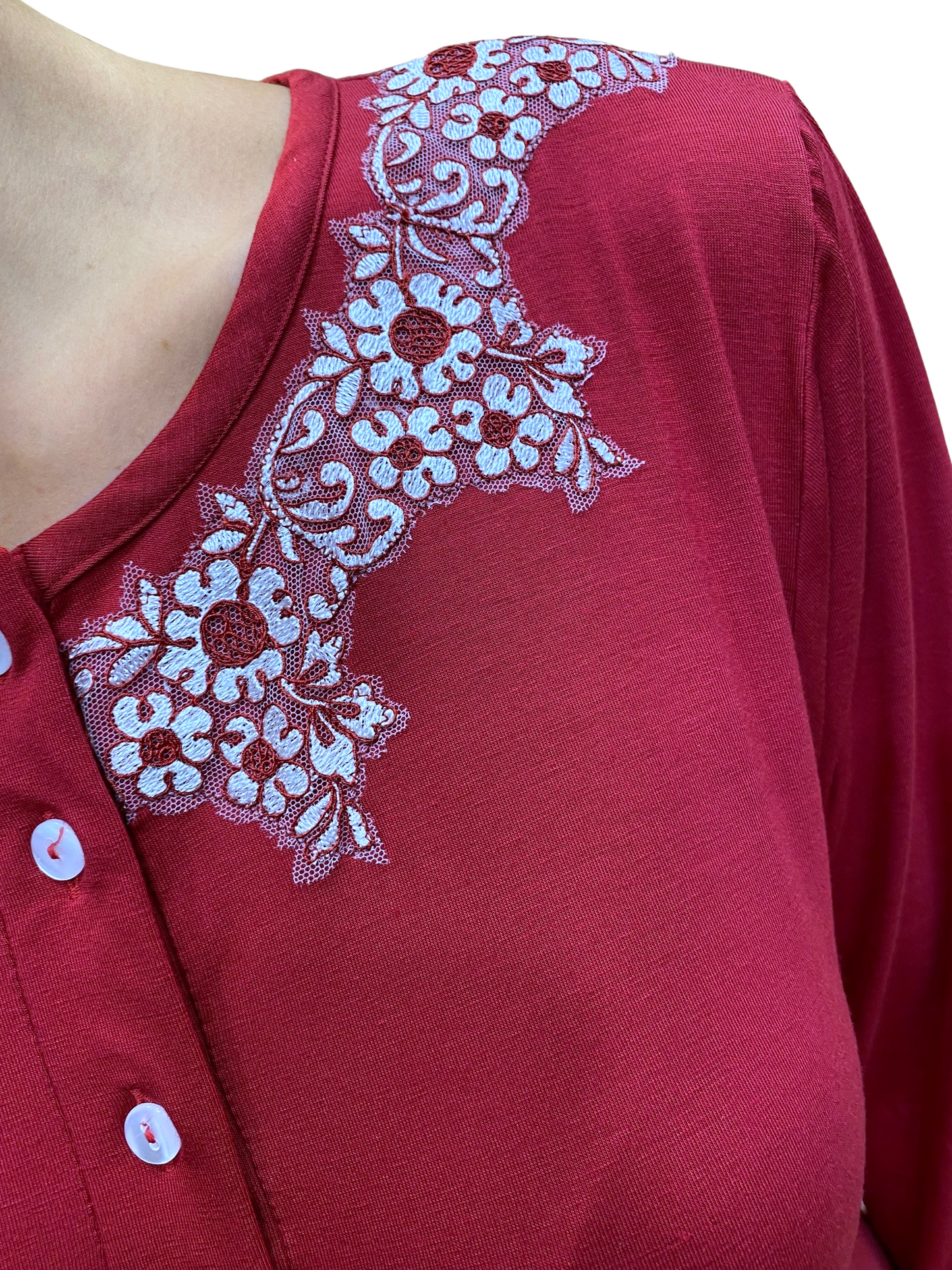 Frau Nachthemd in Viskose Kunst. Francesca