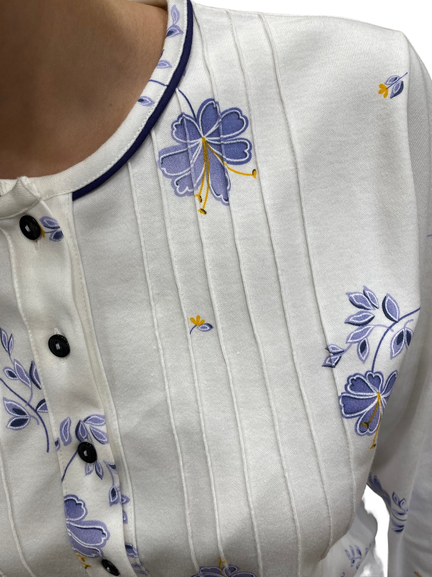 Pyjama pour femme en pur coton interlock avec traitement Sanfor Art.