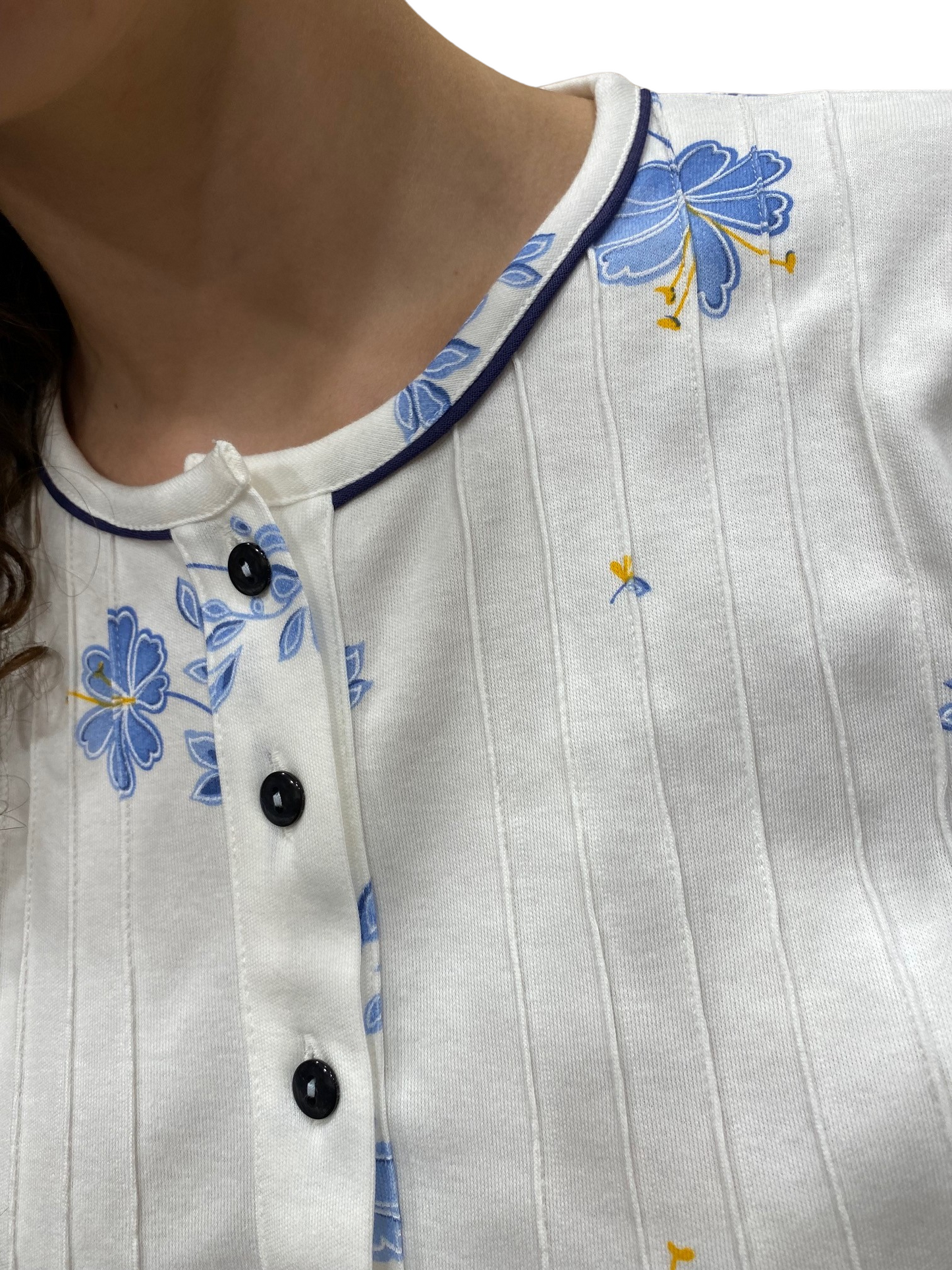 Pyjama pour femme en pur coton interlock avec traitement Sanfor Art.