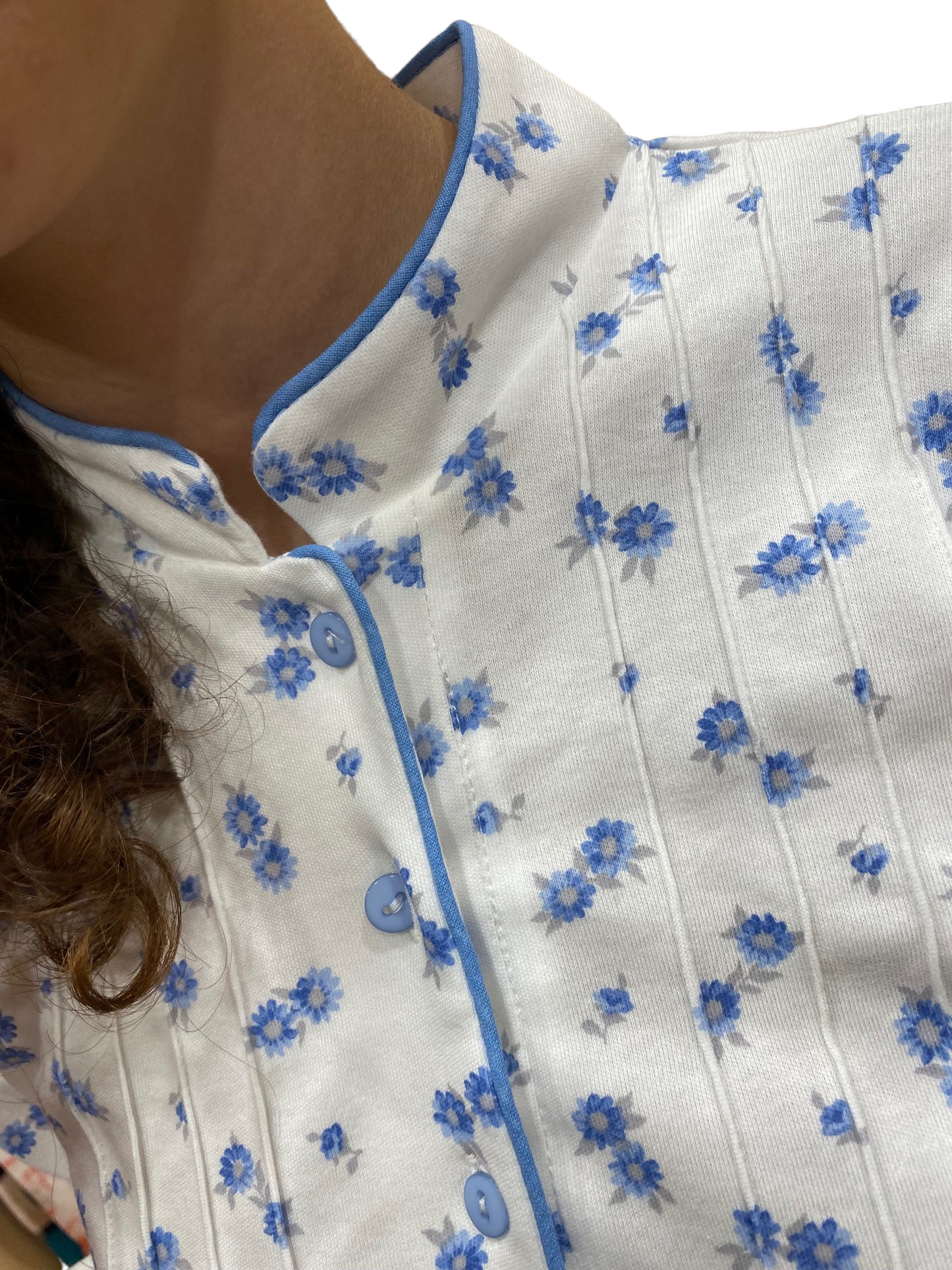 Pyjama pour femme en pur coton interlock avec traitement Sanfor Art.