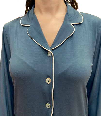 Frauenpyjama in Viskose skizzierte ganz Kunst. Giulia