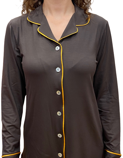 Frauenpyjama in Viskose skizzierte ganz Kunst. Giulia