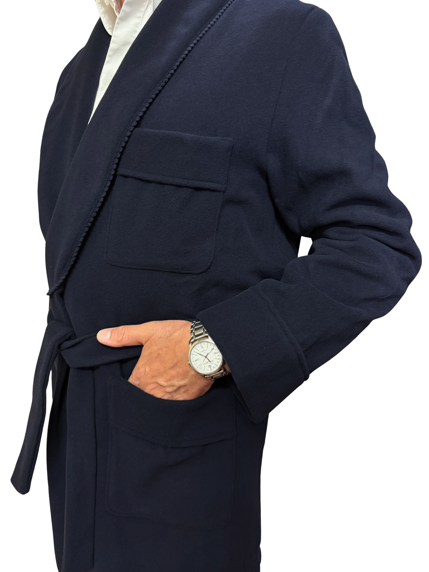 Vestaglia da Camera per Uomo in Lana e Cashmere modello Scialle Classico art. Londra