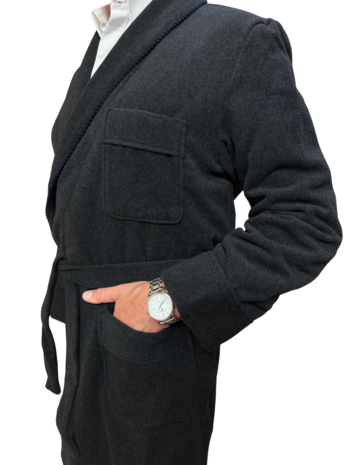 Vestaglia da Camera per Uomo in Lana e Cashmere modello Scialle Classico art. Londra