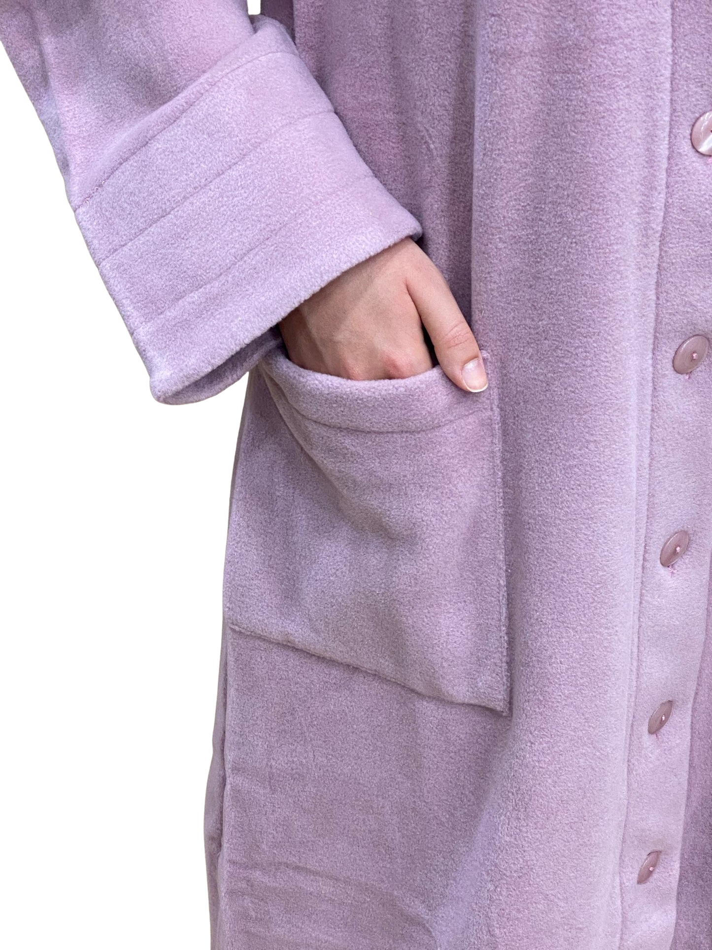 Vestaglia da Donna in Pile di Viscosa Interamente Abbottonata Art. Rosanna