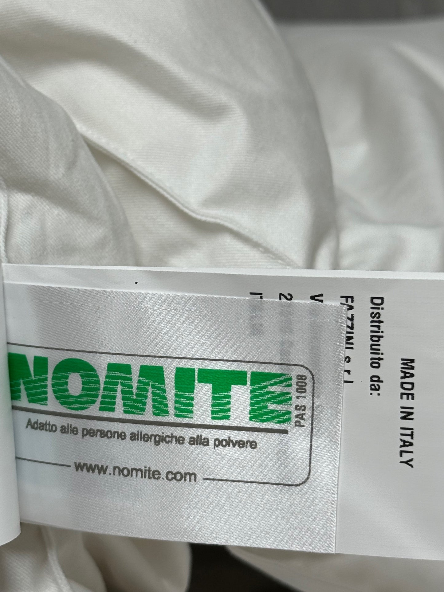 Fazzini Topper Piuma Matrimoniale 180x200 Imbottitura 90% Piumette e 10% Piumino, Rivestito 100% Cotone Art. Topper Piuma