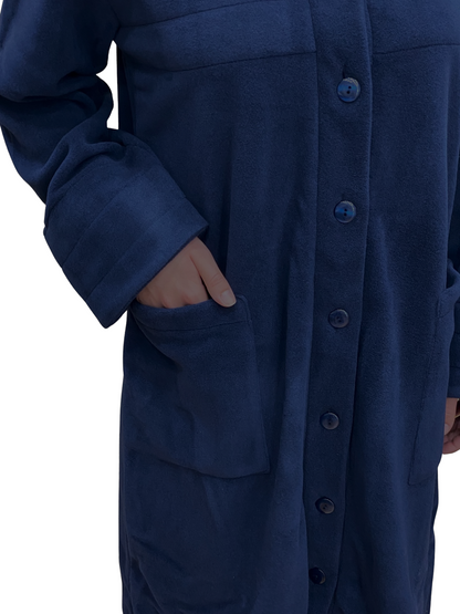 Vestaglia da Donna in Pile di Viscosa Interamente Abbottonata Art. Rosanna