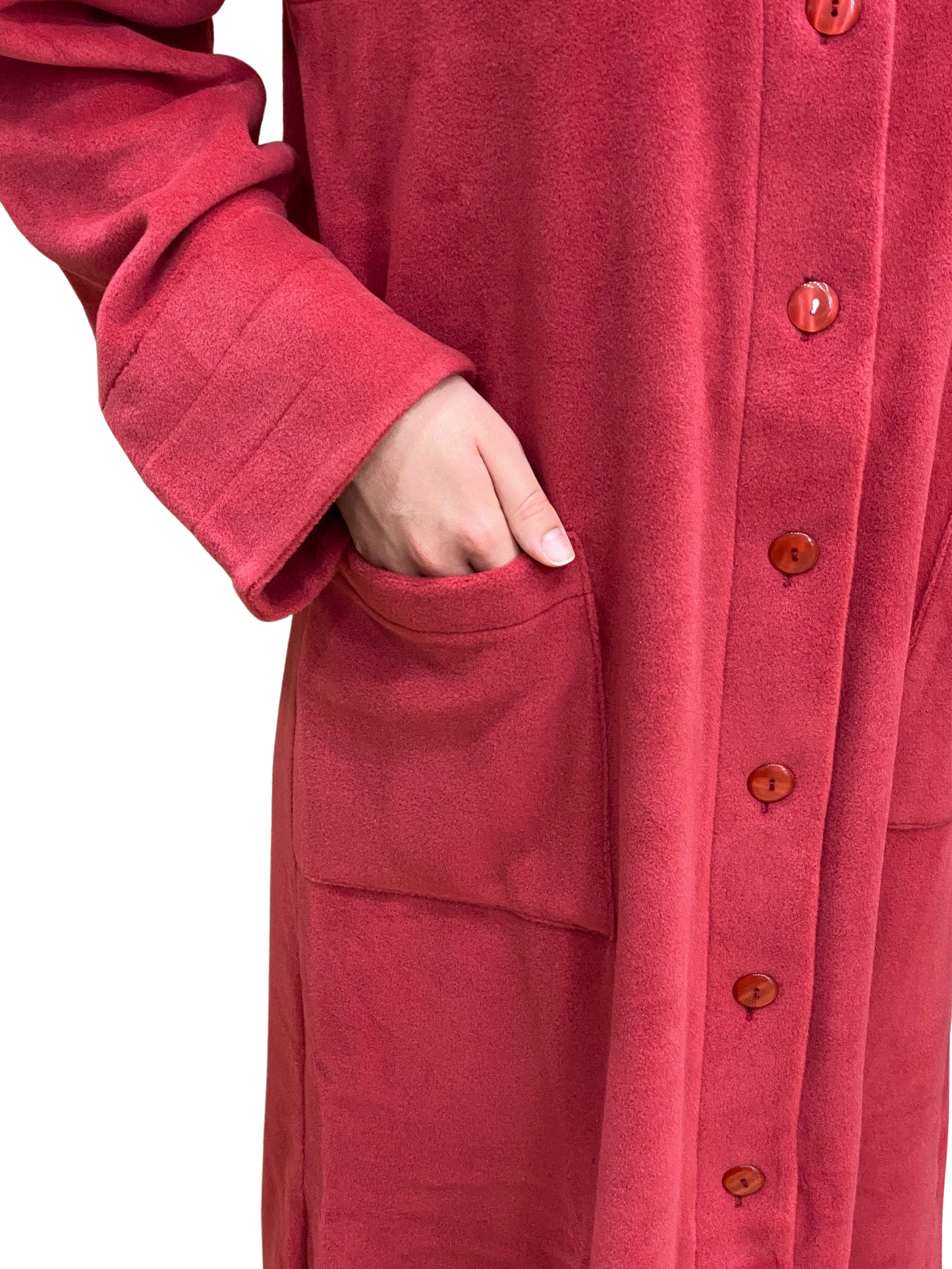 Vestaglia da Donna in Pile di Viscosa Interamente Abbottonata Art. Rosanna