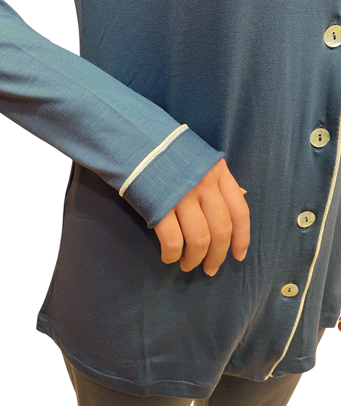 Frauenpyjama in Viskose skizzierte ganz Kunst. Giulia