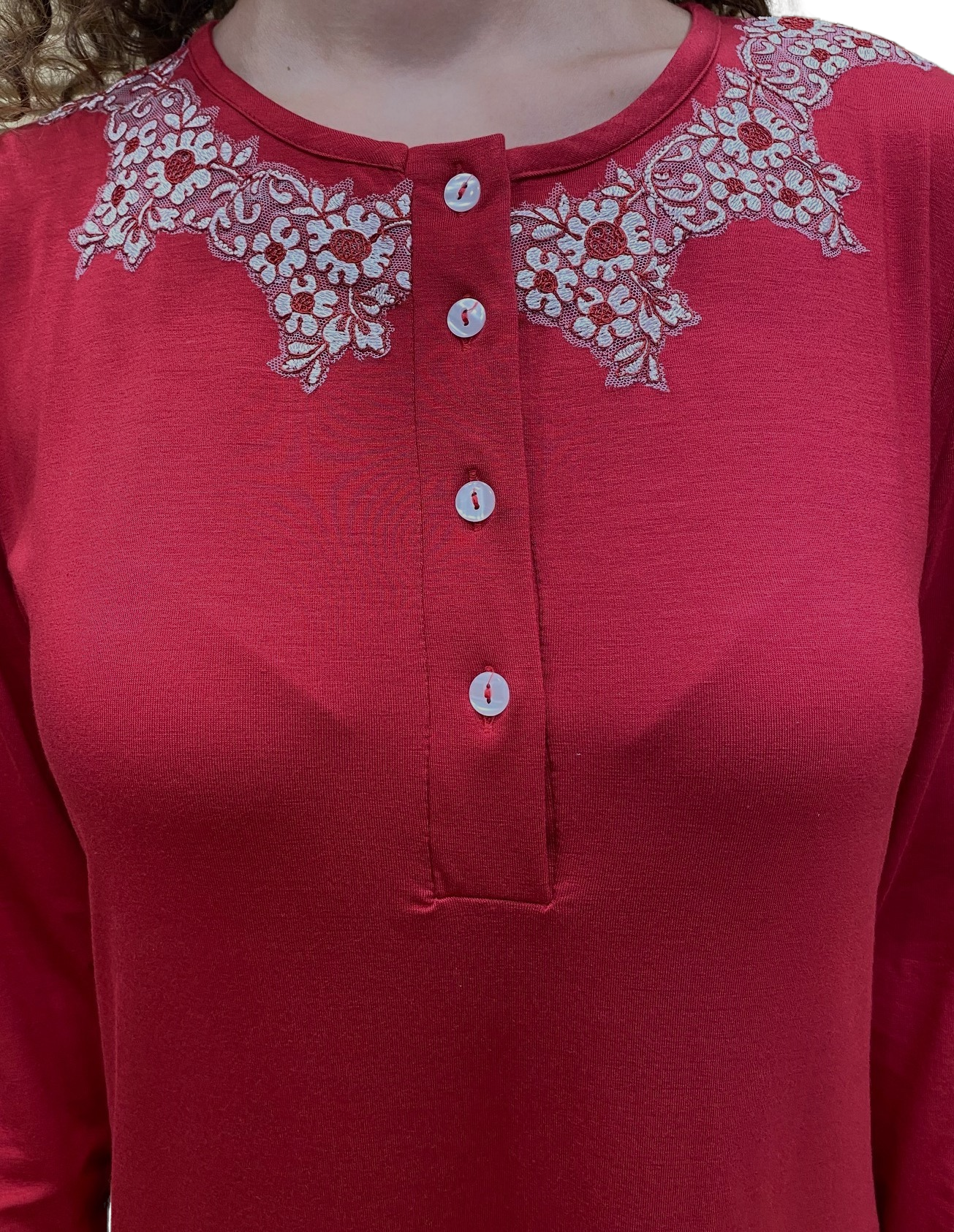 Frau Nachthemd in Viskose Kunst. Francesca