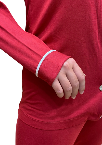 Frauenpyjama in Viskose skizzierte ganz Kunst. Giulia