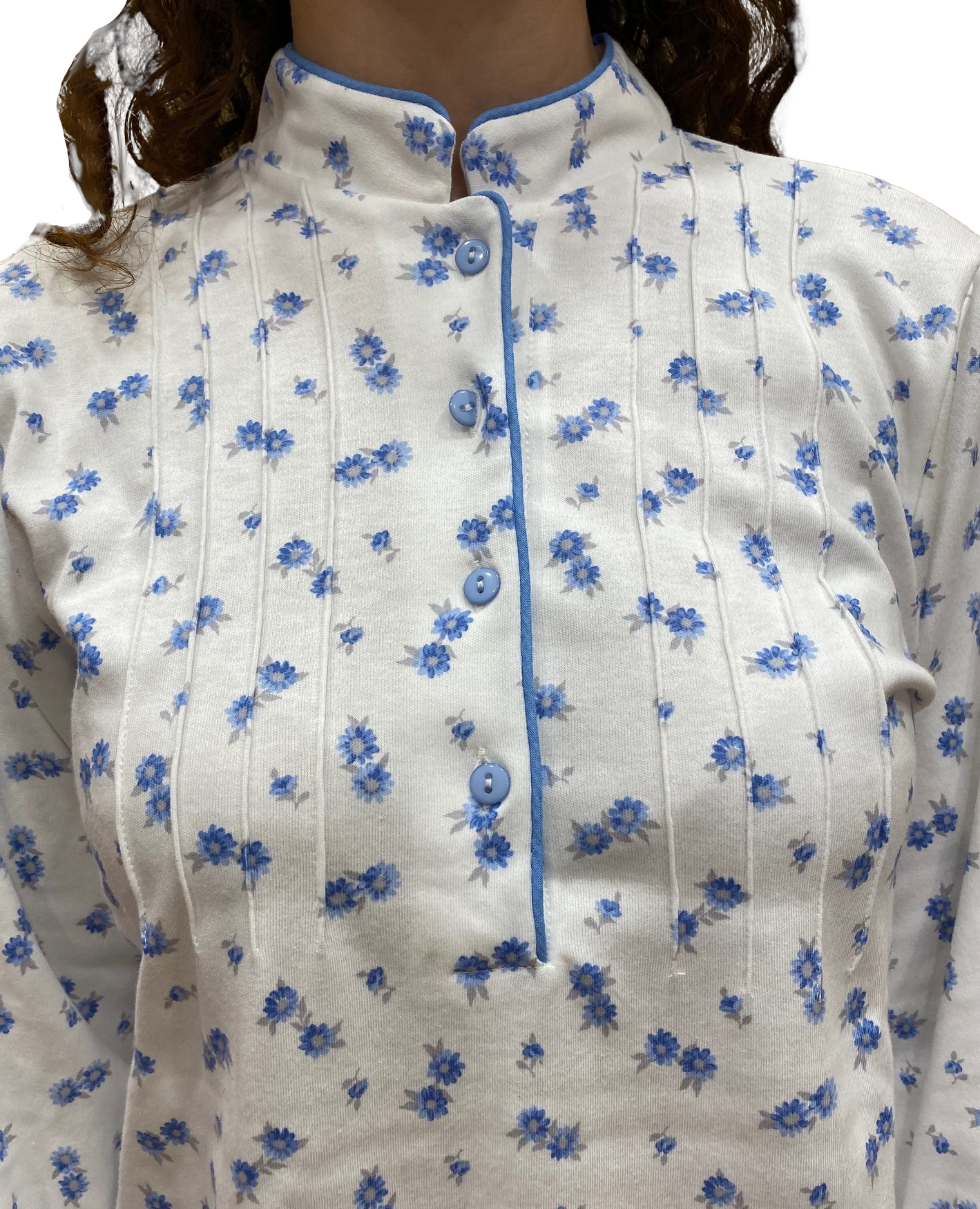 Pyjama pour femme en pur coton interlock avec traitement Sanfor Art.