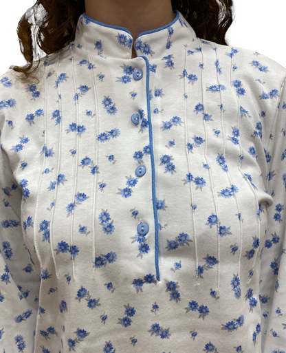 Pyjama pour femme en pur coton interlock avec traitement Sanfor Art.