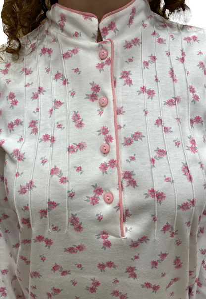 Pyjama pour femme en pur coton interlock avec traitement Sanfor Art.