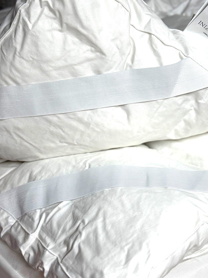 Fazzini Topper Piuma Matrimoniale 180x200 Imbottitura 90% Piumette e 10% Piumino, Rivestito 100% Cotone Art. Topper Piuma