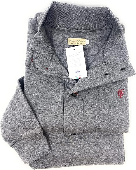 Combinaison de jogging complète Bip Bip pour homme, entièrement boutonnée sur le devant en polaire pur coton avec col côtelé, art. 5040