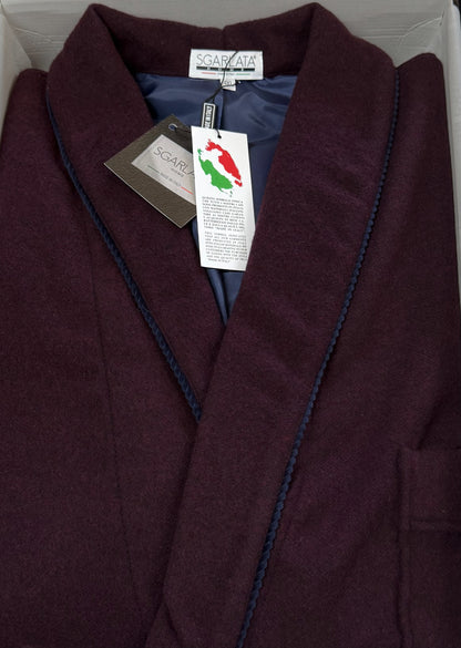 Vestaglia da Camera per Uomo in Misto Lana Modello Scialle Classico Art. Oslo