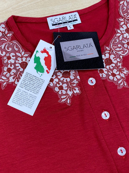 Frau Nachthemd in Viskose Kunst. Francesca