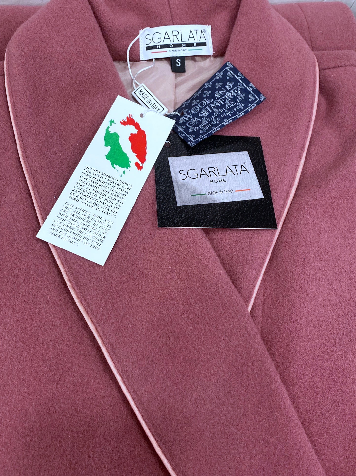 Vestaglia da Donna in Lana e Cashmere modello Scialle classico art. Vittoria